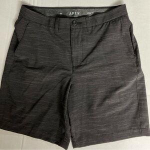 Apt. 9 Black‎ Flat Front Shorts with Relaxed Fit